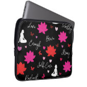Laptophoes Lotusbloem Zelfliefde Design Tas  (Voorkant Rechts)