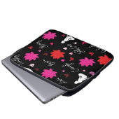 Laptophoes Lotusbloem Zelfliefde Design Tas  (Voorkant onderkant)