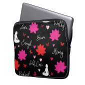 Laptophoes Lotusbloem Zelfliefde Design Tas  (Voorkant Links)