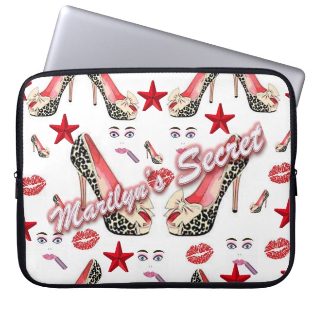 Laptophoes Marilyn's geheim Laptop Sleeve (Voorkant)