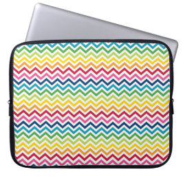 Laptophoes - Meerkleurige Zigzag 3 Laptop Sleeve