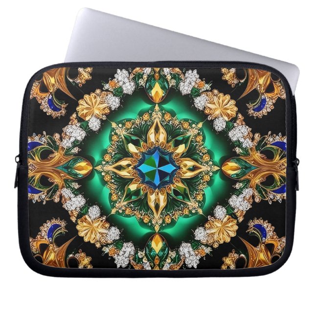 Laptophoes met Braziliaans kleurenontwerp Laptop Sleeve (Voorkant)