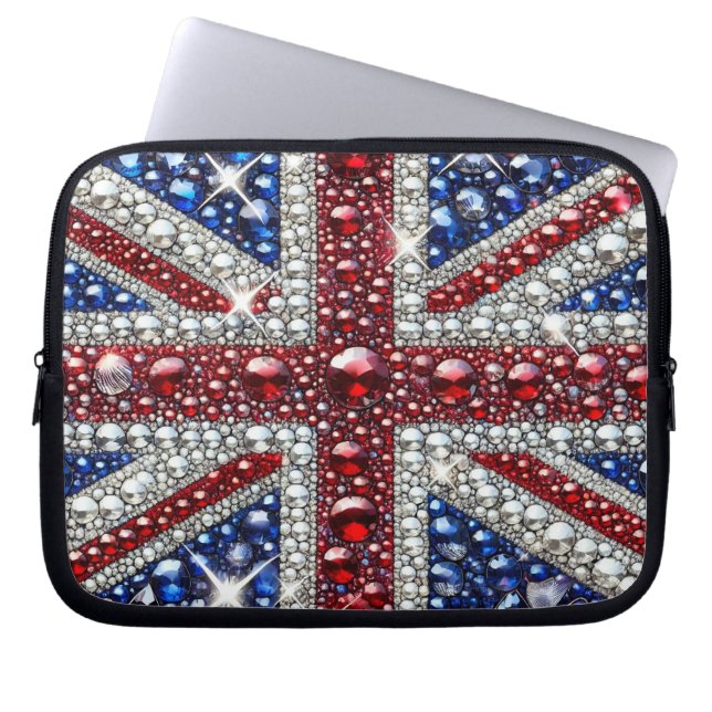 Laptophoes met Brits kleurenontwerp Laptop Sleeve (Voorkant)