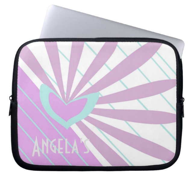 Laptophoes met een Hart Laptop Sleeve (Voorkant)