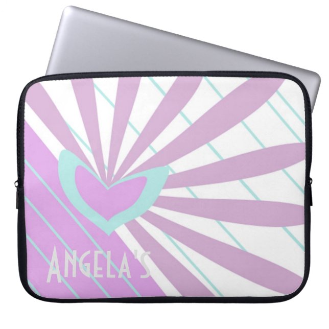 Laptophoes met een Hart Laptop Sleeve (Voorkant)