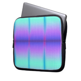 Laptophoes met een levendig geometrisch ontwerp laptop sleeve