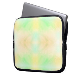 Laptophoes met een zacht pastelkleurig aquarelontw laptop sleeve