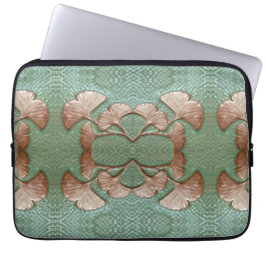 Laptophoes met Gingko-bladeren Laptop Sleeve