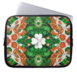 Laptophoes met Ierland Kleuren Design Laptop Sleeve