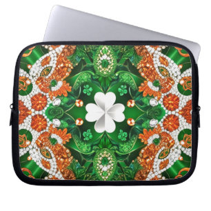 Laptophoes met Ierland Kleuren Design Laptop Sleeve
