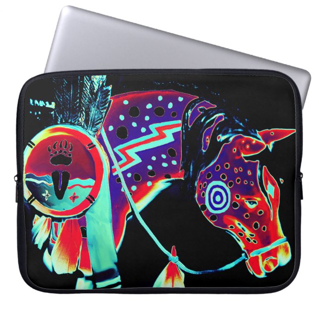 Laptophoes met "Painted Pony"-ontwerp Laptop Sleeve (Voorkant)