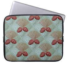 Laptophoes met Ponderosa pinecones