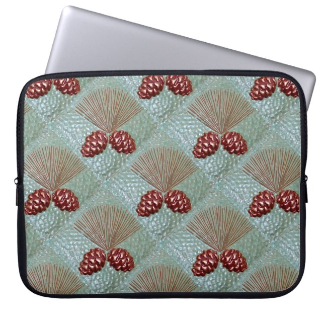 Laptophoes met Ponderosa pinecones Laptop Sleeve (Voorkant)