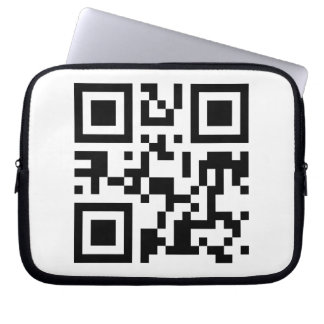 Laptophoes met QR-code Laptop Sleeve