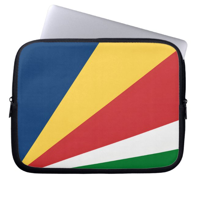 Laptophoes met Seychellen Kleuren Design Laptop Sleeve (Voorkant)