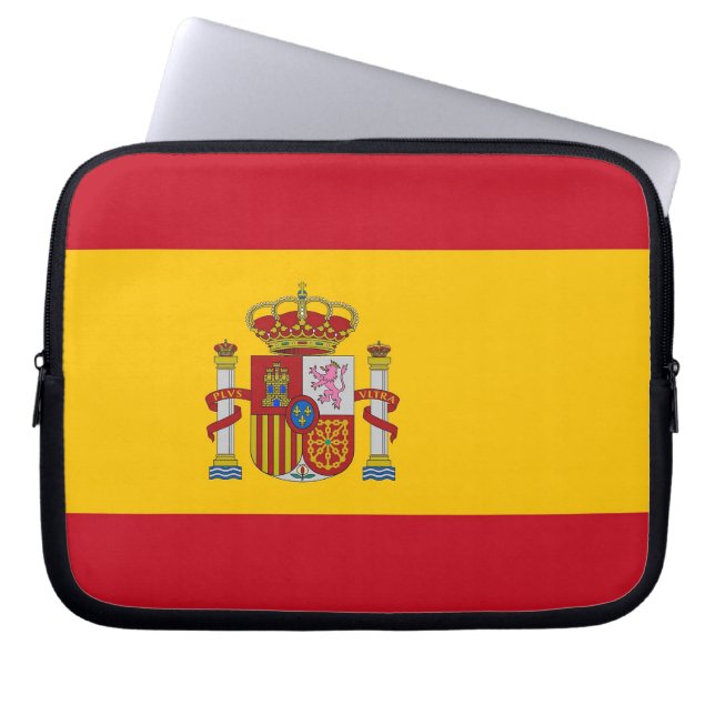 Laptophoes met Spaanse vlag Laptop Sleeve (Voorkant)