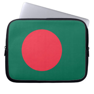 Laptophoes met vlag van Bangladesh Laptop Sleeve