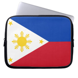 Laptophoes met vlag van de Filipijnen Laptop Sleeve