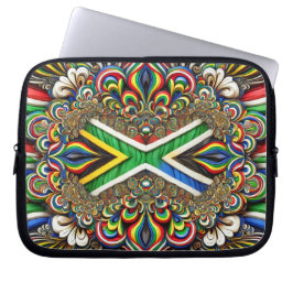 Laptophoes met Zuid-Afrikaans kleurenontwerp Laptop Sleeve
