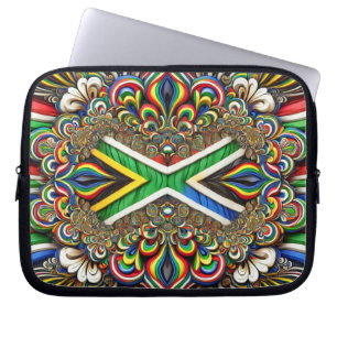 Laptophoes met Zuid-Afrikaans kleurenontwerp Laptop Sleeve