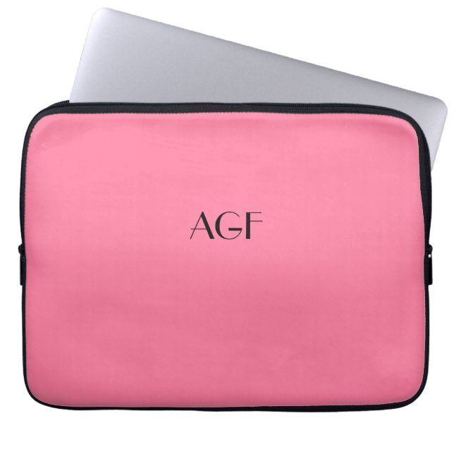 laptophoes monogram voor 13-inch laptop, #241 laptop sleeve (Voorkant)