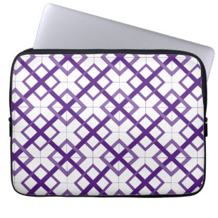 Laptophoes - Paars standaard met laptoppatroon Laptop Sleeve
