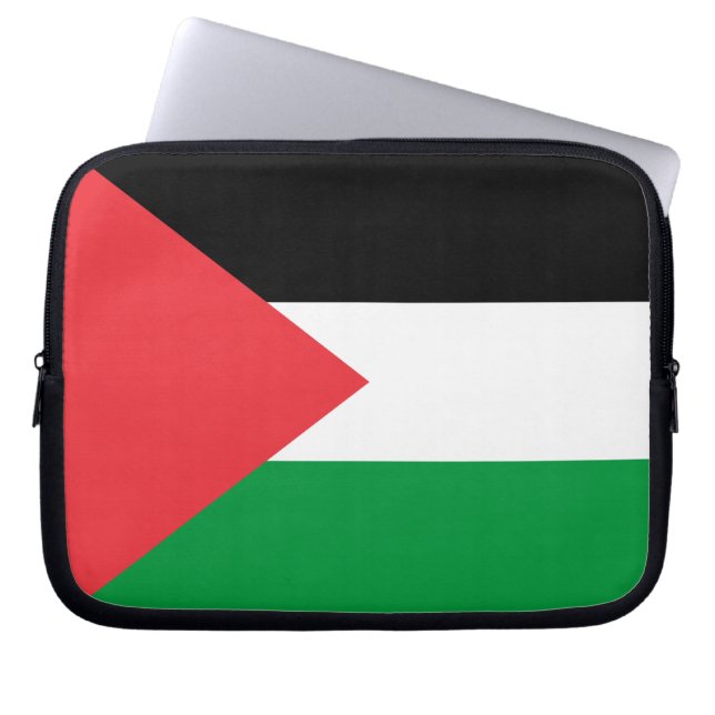 Laptophoes Palestijnse vlag Laptop Sleeve (Voorkant)