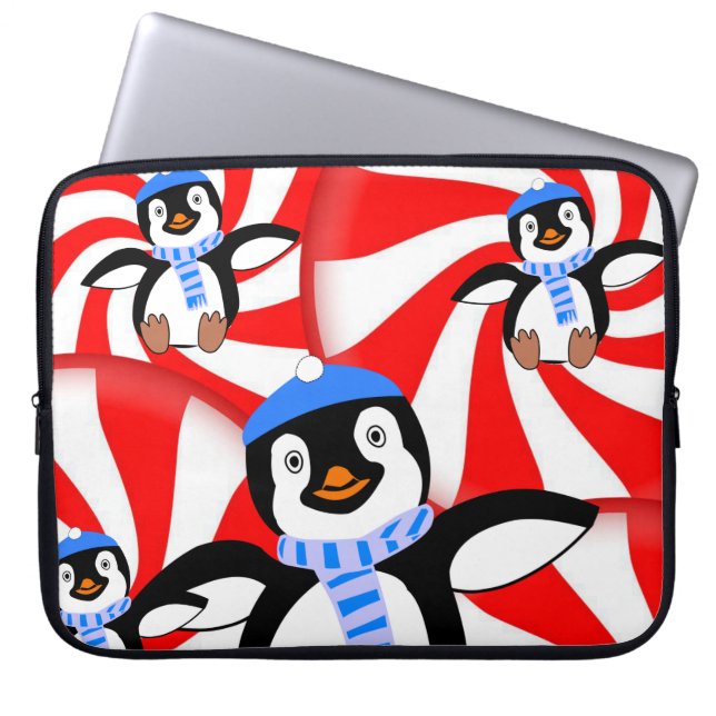 Laptophoes Penguin Laptop Sleeve (Voorkant)