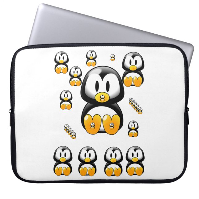 Laptophoes Penguin Laptop Sleeve (Voorkant)