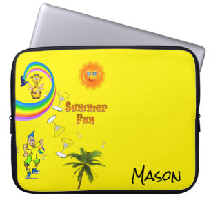 Laptophoes Rainbow Beach Fun Laptop Sleeve