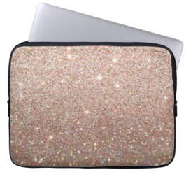 Laptophoes - Roos Gold Glitter Laptop Sleeve