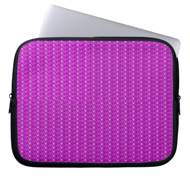 Laptophoes Roze Glitter Laptop Sleeve (Voorkant)