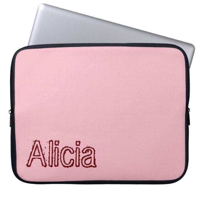 Laptophoes Roze Laptop Sleeve (Voorkant)