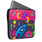 Laptophoes ruimteveer Aliens Astronaut Laptop Sleeve (Voorkant Rechts)