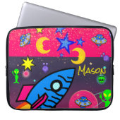 Laptophoes ruimteveer Aliens Astronaut Laptop Sleeve (Voorkant)