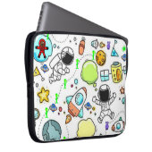 Laptophoes ruimteveer Aliens Astronaut Laptop Sleeve (Voorkant Rechts)