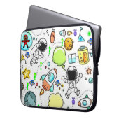 Laptophoes ruimteveer Aliens Astronaut Laptop Sleeve (Voorkant Links)