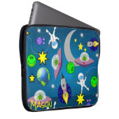 Laptophoes ruimteveer Aliens Astronaut Laptop Sleeve (Voorkant Rechts)