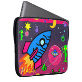 Laptophoes ruimteveer Aliens Astronaut Laptop Sleeve (Voorkant Rechts)