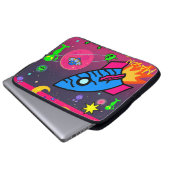 Laptophoes ruimteveer Aliens Astronaut Laptop Sleeve (Voorkant onderkant)