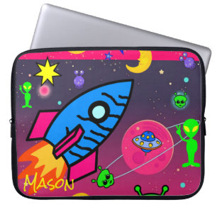 Laptophoes ruimteveer Aliens Astronaut Laptop Sleeve
