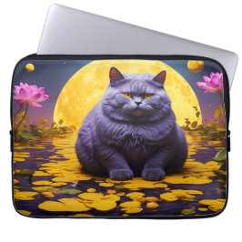 Laptophoes – Stijlvol kattenontwerp Laptop Sleeve