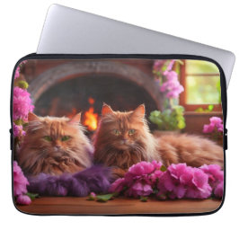 Laptophoes – Stijlvol kattenontwerp Laptop Sleeve