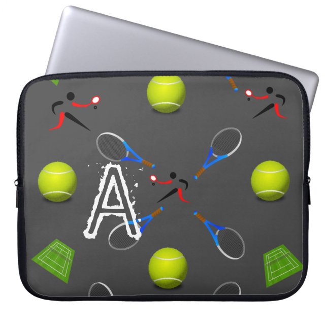 Laptophoes Tennis Laptop Sleeve (Voorkant)
