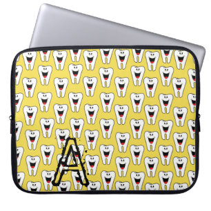 Laptophoes Teth Smile Yellow Laptop Sleeve