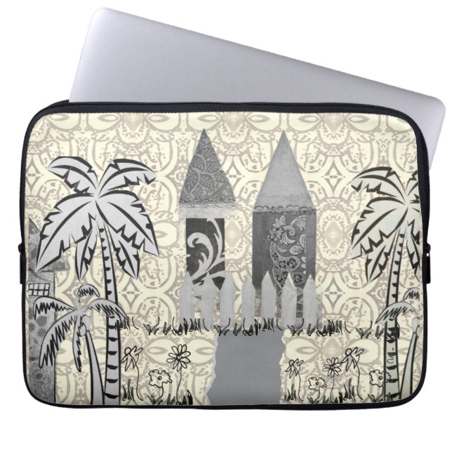 Laptophoes - Tuin Torens-2  Laptop Sleeve (Voorkant)