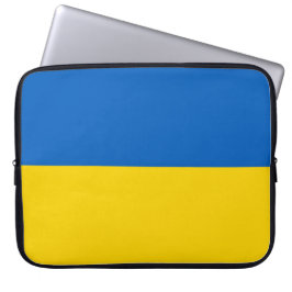 Laptophoes van de Oekraïense vlag Laptop Sleeve