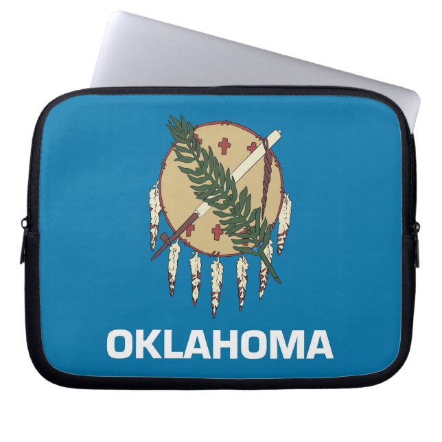 Laptophoes van de staat Oklahoma Laptop Sleeve (Voorkant)