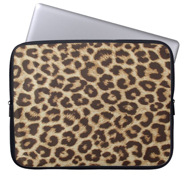 Laptophoes van het luipaard laptop sleeve (Voorkant)