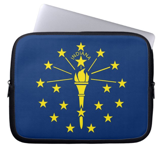 Laptophoes van Indiana State-laptop Laptop Sleeve (Voorkant)